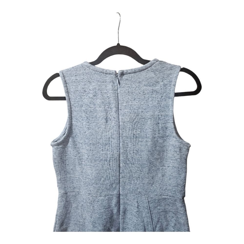 J. CREW Gray A-Line Midi Sleeveless High Neck Dress - Size 6 - Picture 7 of 11